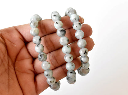 Kiwi Jasper Bracelet (Peace Of Mind and Communicataion)  DestGlow