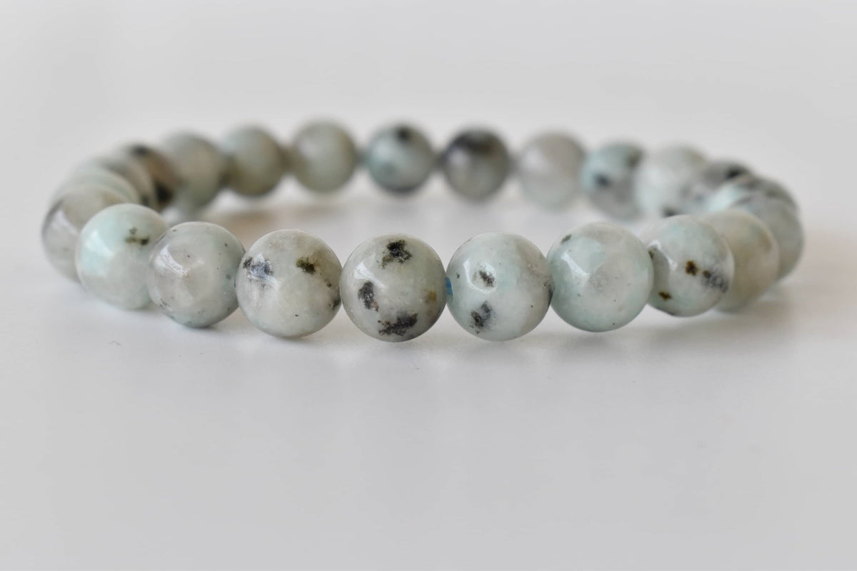 Kiwi Jasper Bracelet (Peace Of Mind and Communicataion)  DestGlow