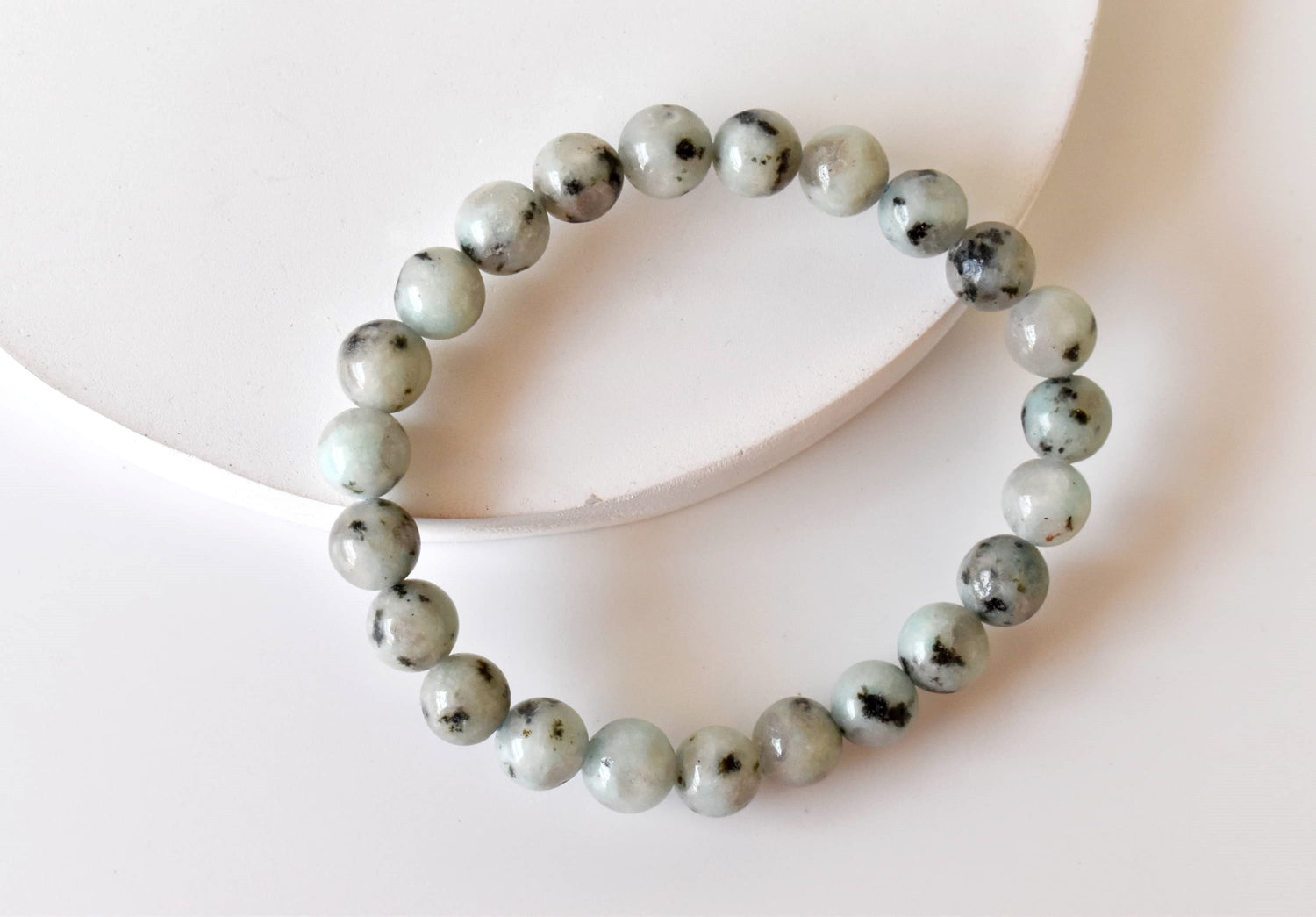 Kiwi Jasper Bracelet (Peace Of Mind and Communicataion)  DestGlow