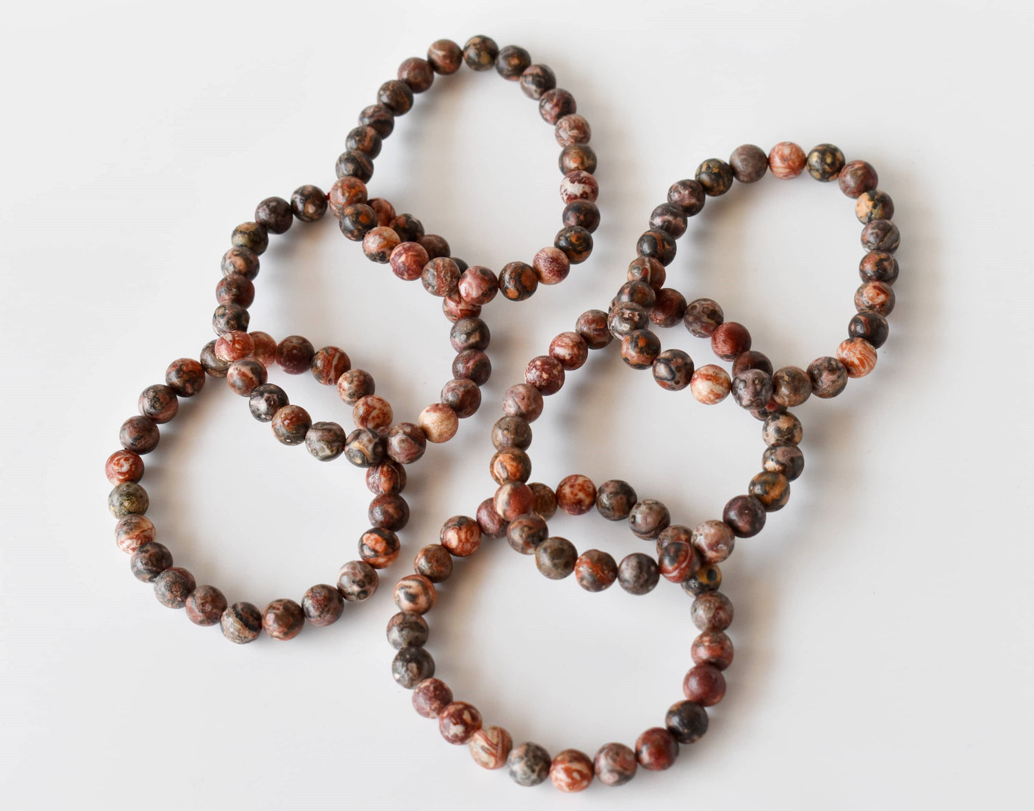 Leopardskin Jasper Bracelet (Leadership and Chakra Cleansing).  DestGlow