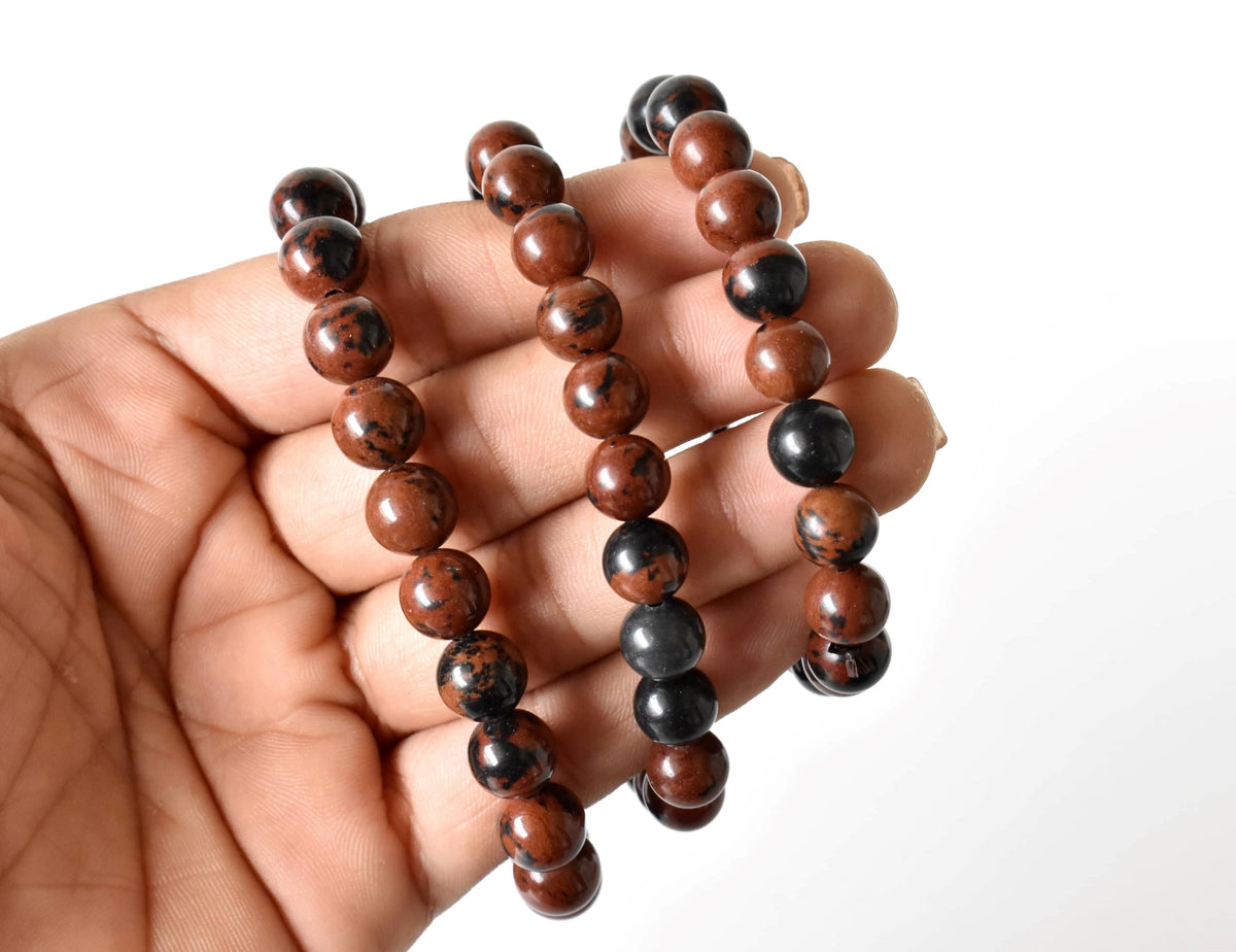 Mahogany Obsidian Bracelet (Creativity and Growth)  DestGlow