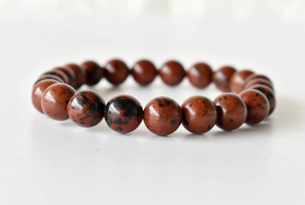 Mahogany Obsidian Bracelet (Creativity and Growth)  DestGlow