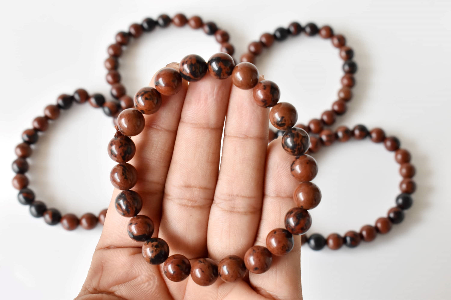 Mahogany Obsidian Bracelet (Creativity and Growth)  DestGlow