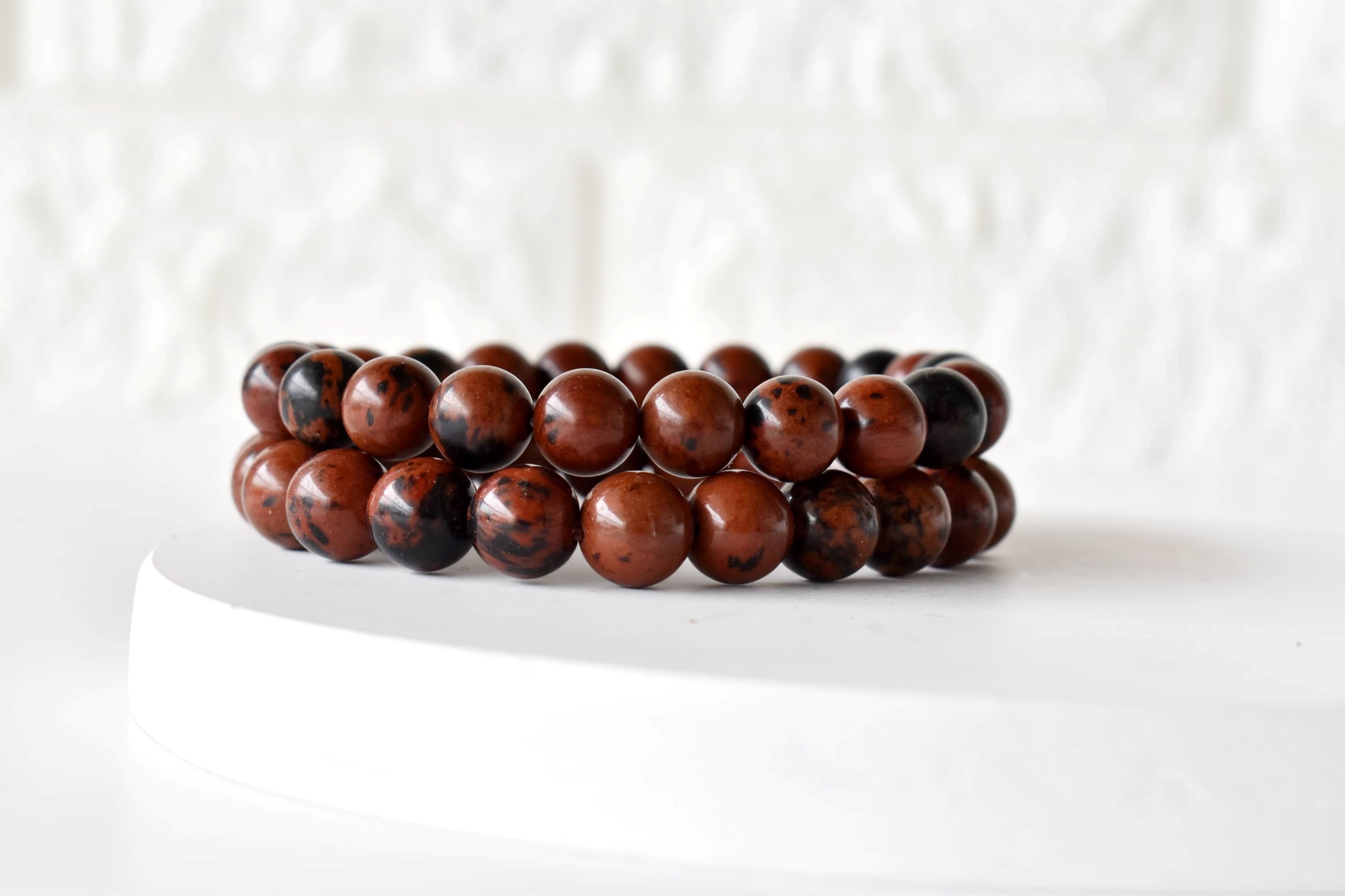 Mahogany Obsidian Bracelet (Creativity and Growth)  DestGlow