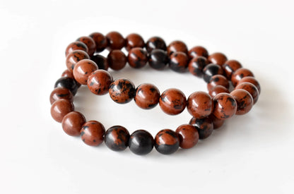 Mahogany Obsidian Bracelet (Creativity and Growth)  DestGlow