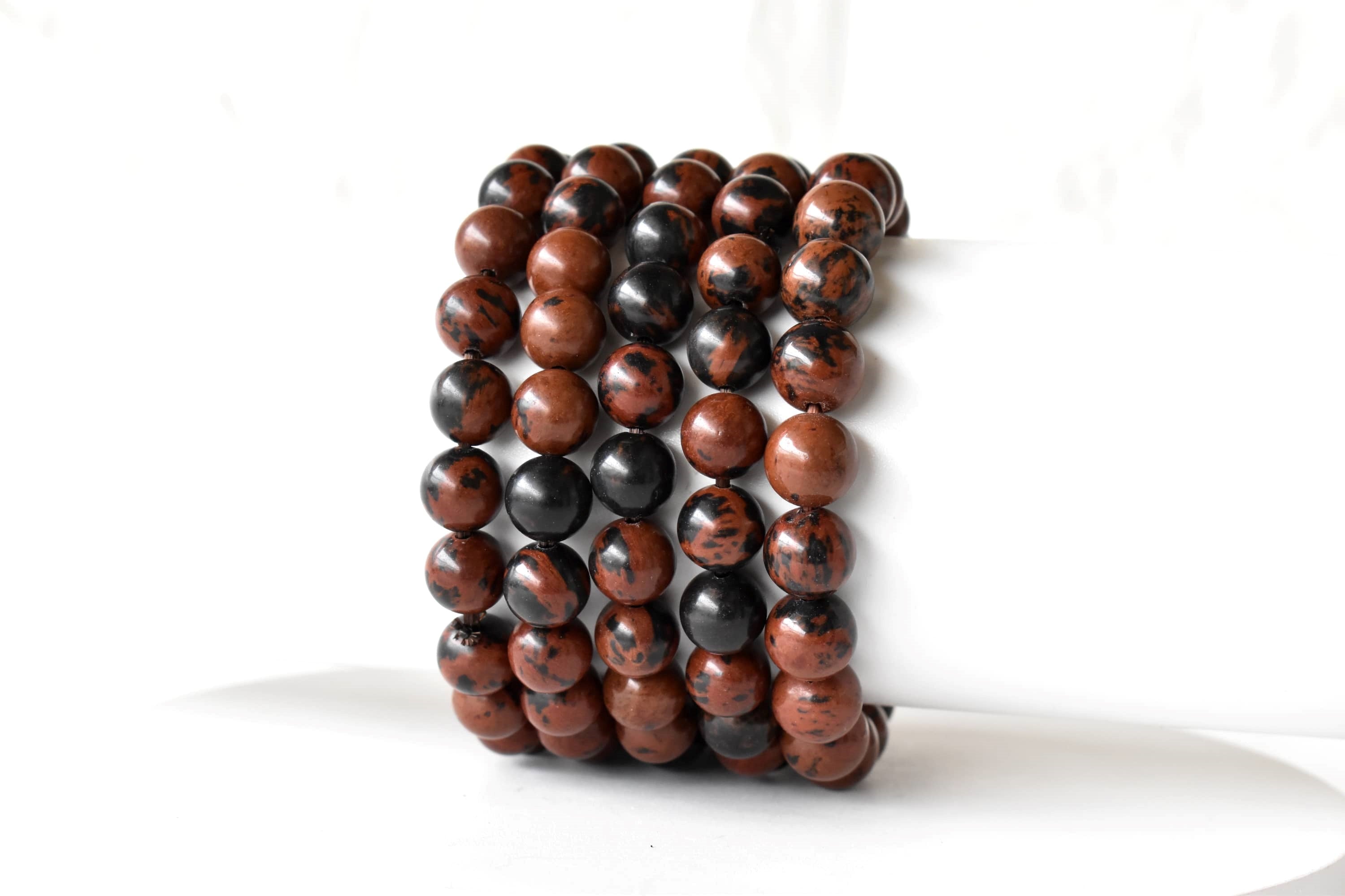 Mahogany Obsidian Bracelet (Creativity and Growth)  DestGlow