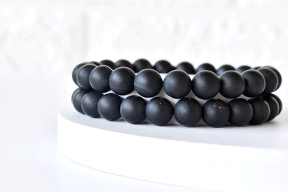 Matt Black Onyx Bracelet (Focus and Growth)  DestGlow