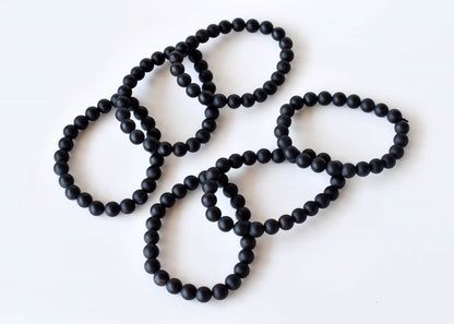Matt Black Onyx Bracelet (Focus and Growth)  DestGlow