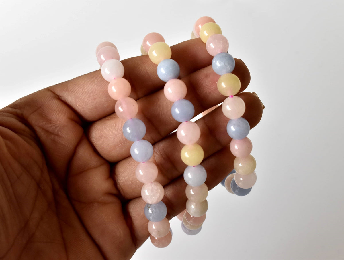 Morganite Bracelet (Travel and Wisdom)  DestGlow