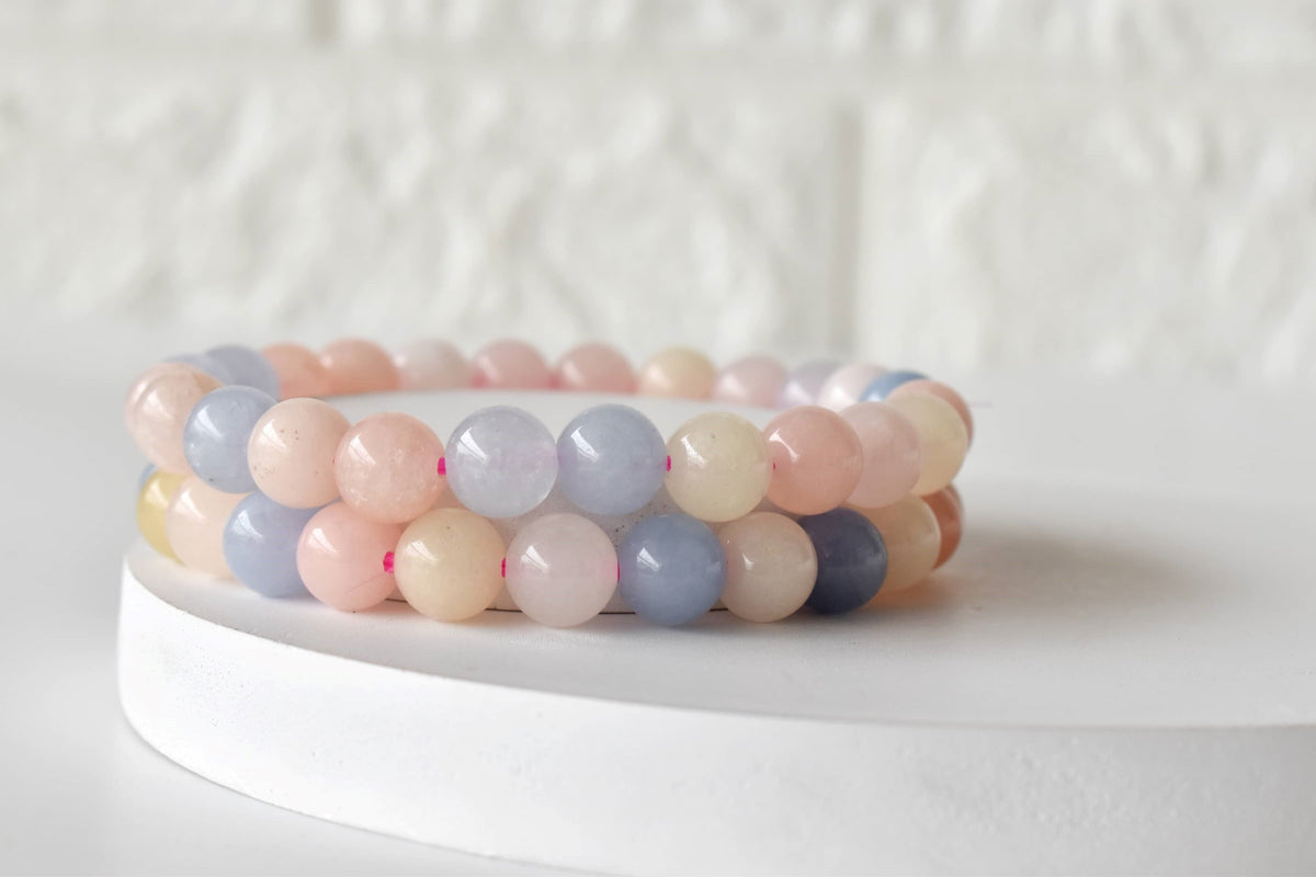 Morganite Bracelet (Travel and Wisdom)  DestGlow