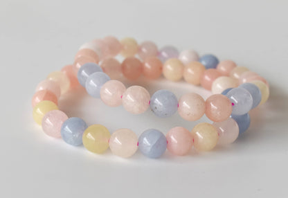 Morganite Bracelet (Travel and Wisdom)  DestGlow