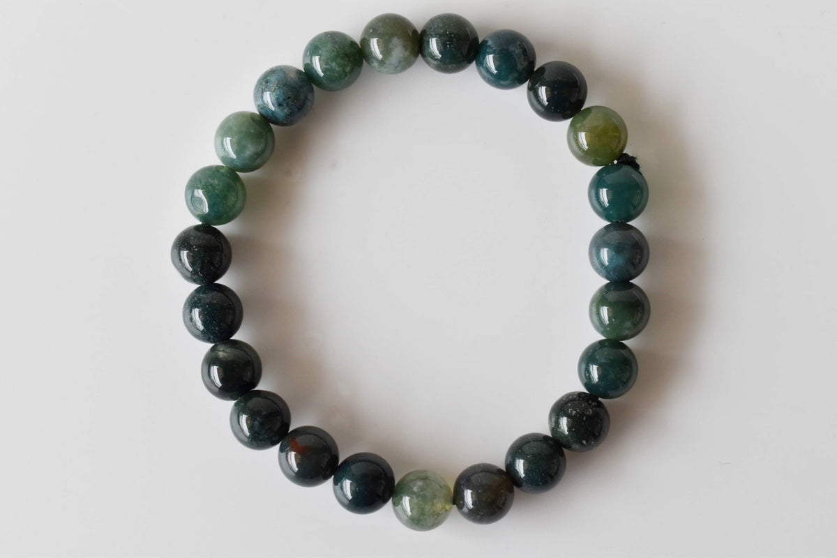 Moss Agate Bracelet (Balance and Communication)  DestGlow