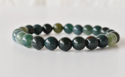 Moss Agate Bracelet (Balance and Communication)  DestGlow