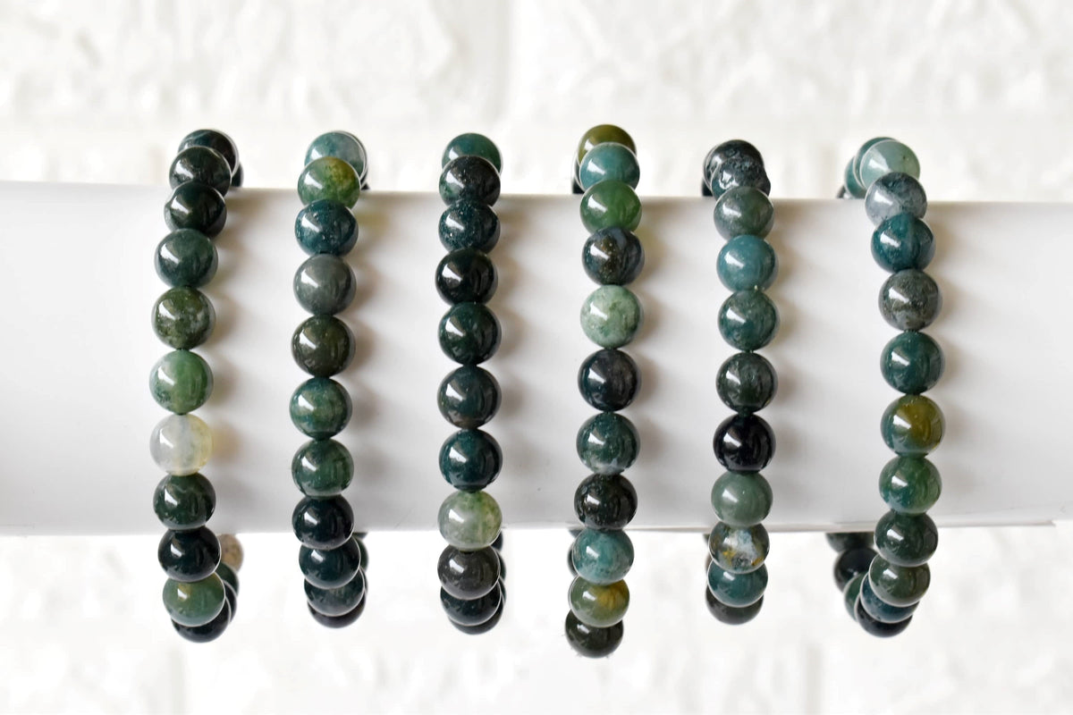Moss Agate Bracelet (Balance and Communication)  DestGlow
