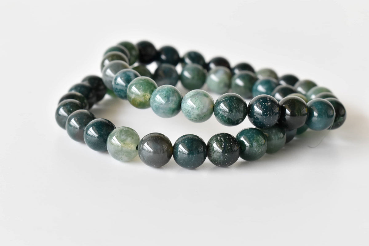 Moss Agate Bracelet (Balance and Communication)  DestGlow