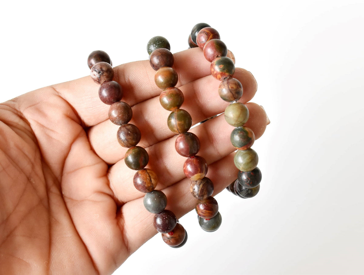 Multi Picasso Jasper Bracelet (Control and Self-Discipline)  DestGlow