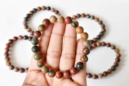 Multi Picasso Jasper Bracelet (Control and Self-Discipline)  DestGlow