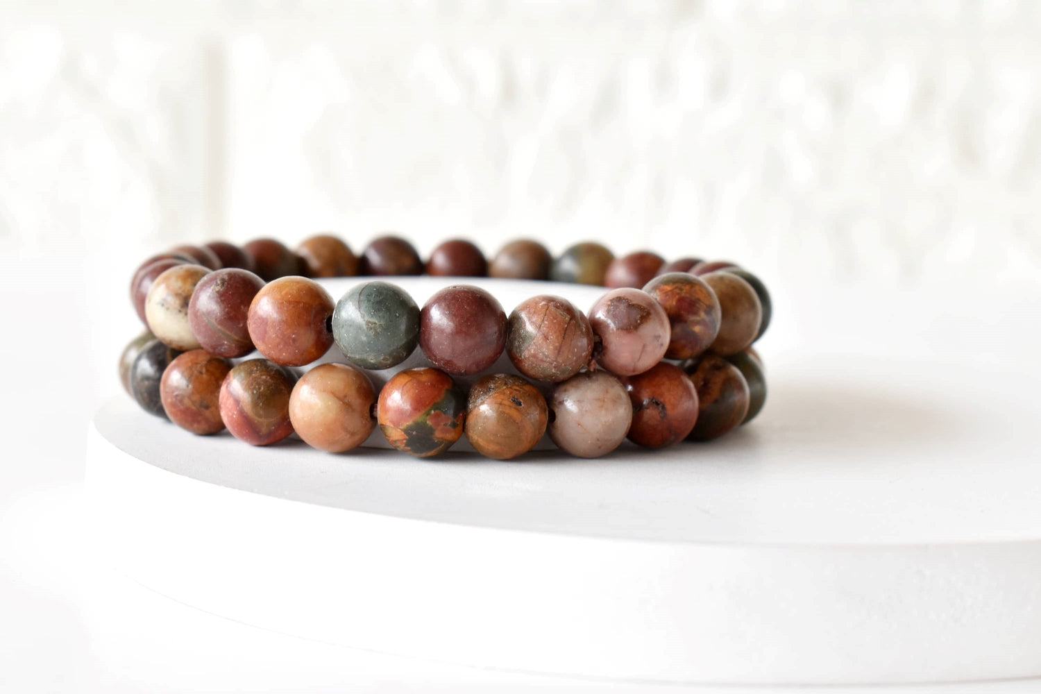 Multi Picasso Jasper Bracelet (Control and Self-Discipline)  DestGlow