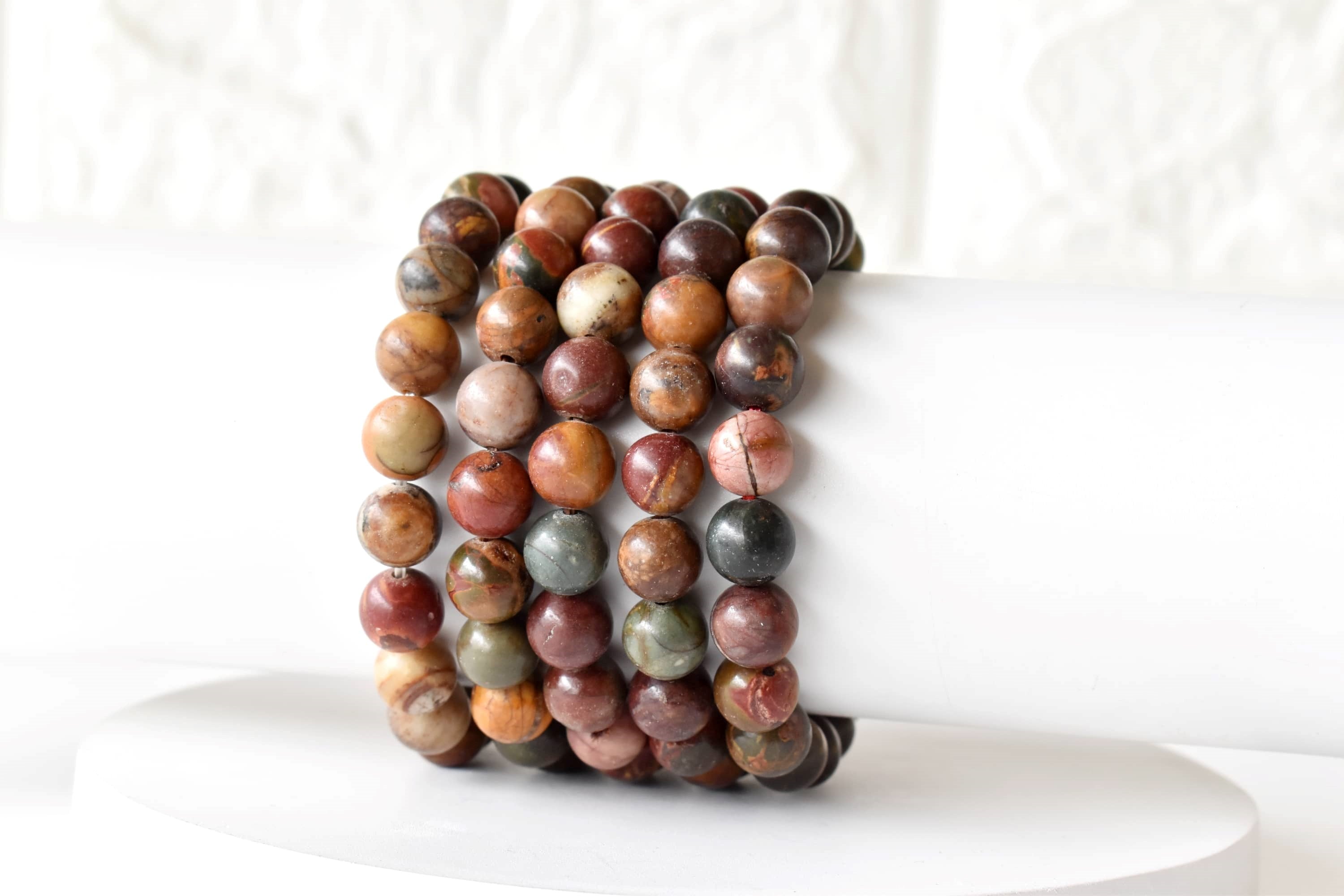 Multi Picasso Jasper Bracelet (Control and Self-Discipline)  DestGlow