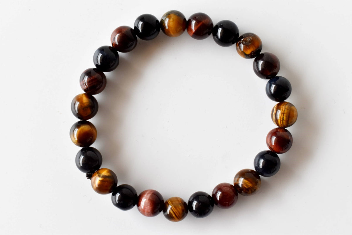 Multi Tiger Eye Bracelet (Self-Confidence, Spiritual Stability,)  DestGlow