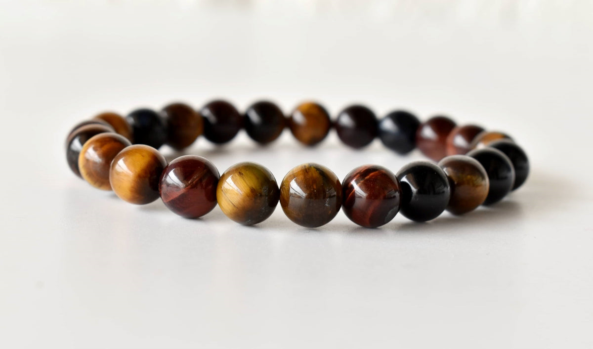 Multi Tiger Eye Bracelet (Self-Confidence, Spiritual Stability,)  DestGlow