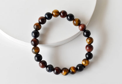 Multi Tiger Eye Bracelet (Self-Confidence, Spiritual Stability,)  DestGlow