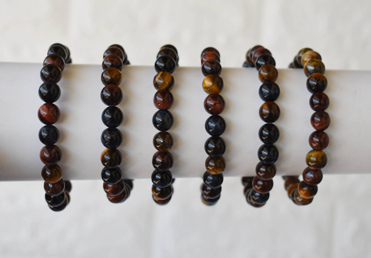 Multi Tiger Eye Bracelet (Self-Confidence, Spiritual Stability,)  DestGlow