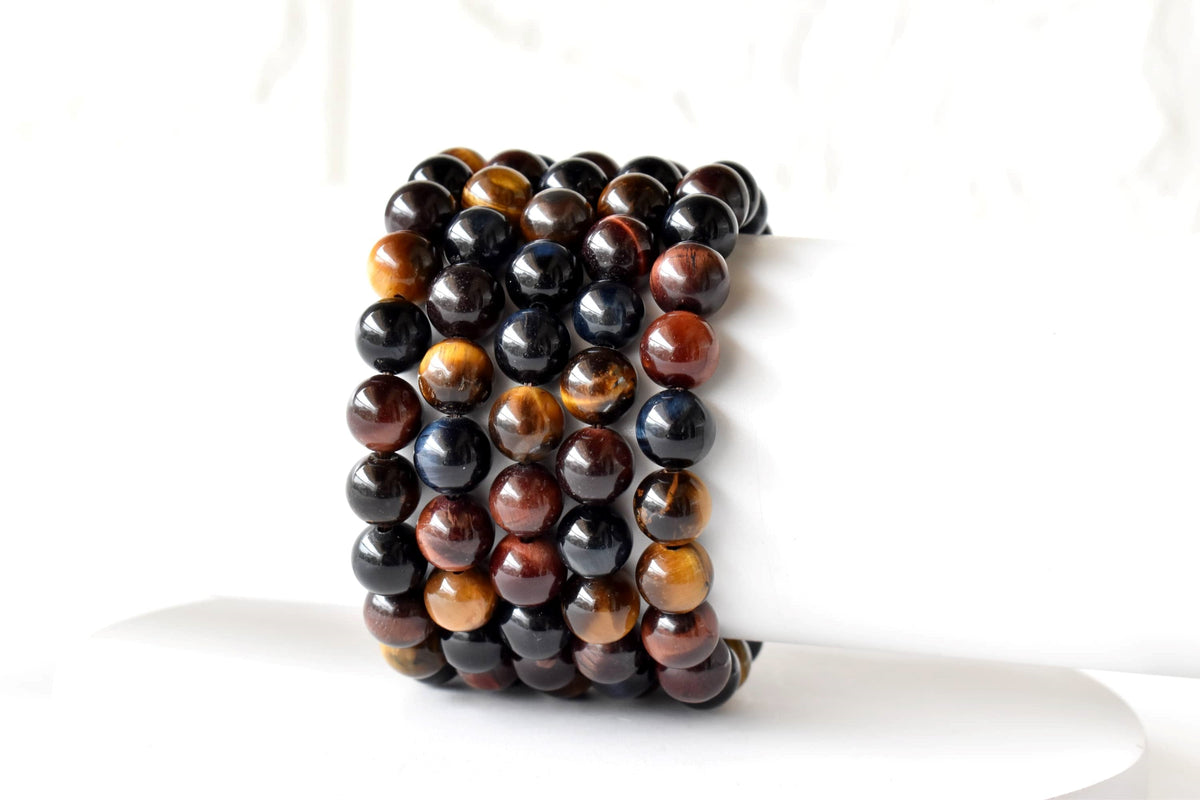 Multi Tiger Eye Bracelet (Self-Confidence, Spiritual Stability,)  DestGlow