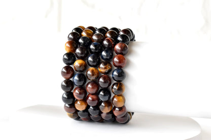 Multi Tiger Eye Bracelet (Self-Confidence, Spiritual Stability,)  DestGlow