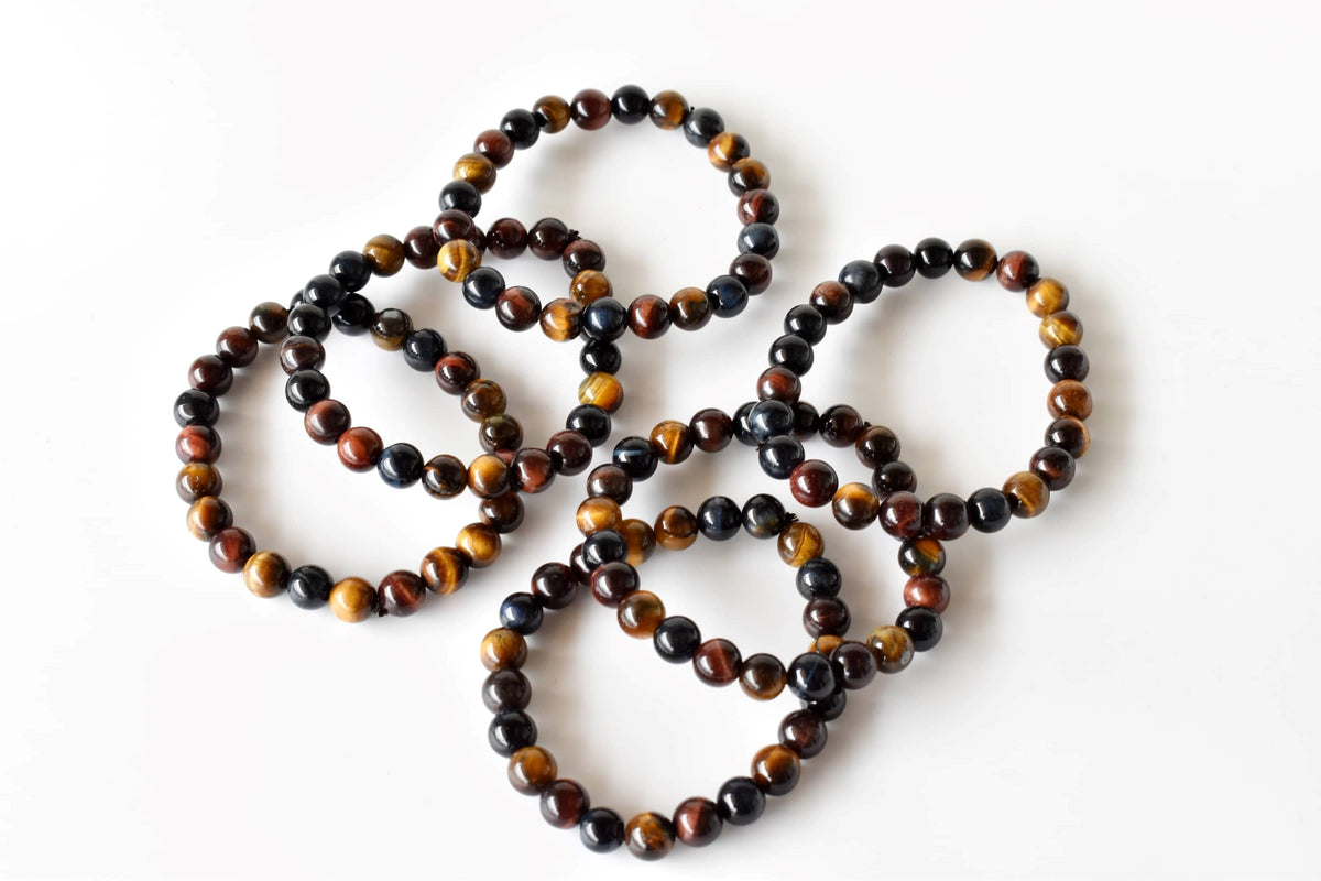 Multi Tiger Eye Bracelet (Self-Confidence, Spiritual Stability,)  DestGlow