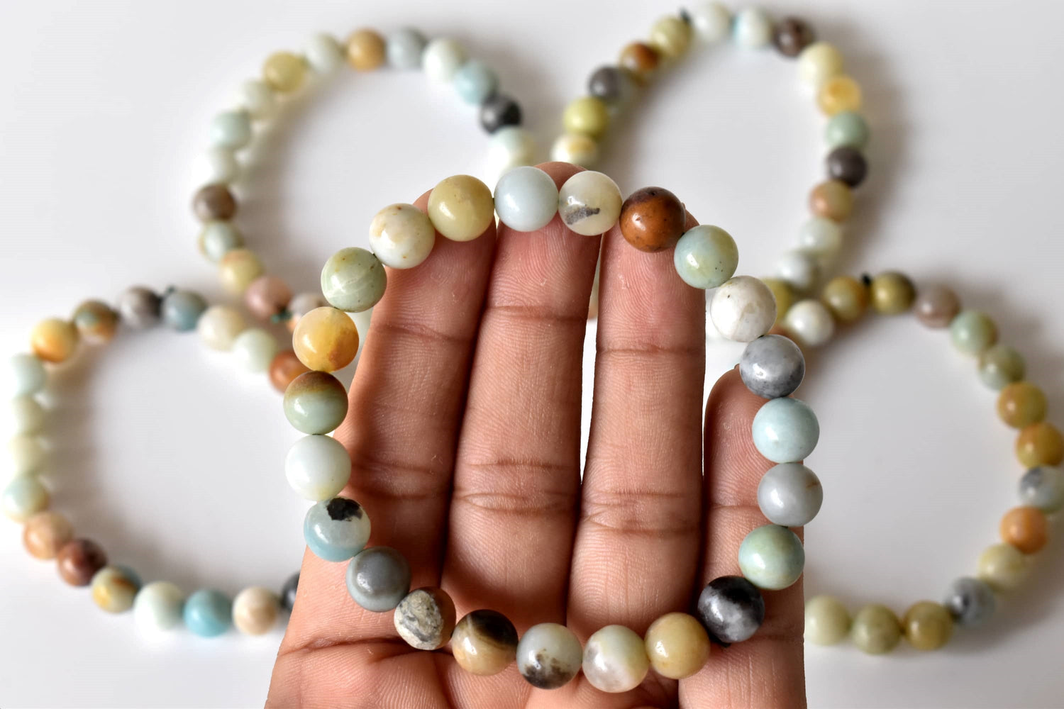 Multi Amazonite Bracelet(Success and Good Luck)  DestGlow