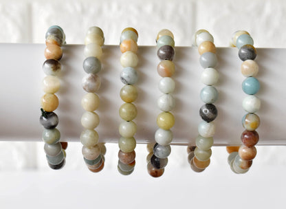 Multi Amazonite Bracelet(Success and Good Luck)  DestGlow