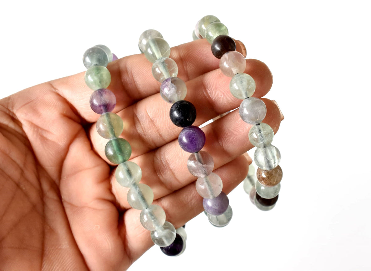 Multi Fluorite Bracelet (Self-Discipline and Clarity)  DestGlow