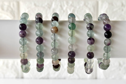 Multi Fluorite Bracelet (Self-Discipline and Clarity)  DestGlow