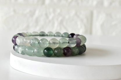 Multi Fluorite Bracelet (Self-Discipline and Clarity)  DestGlow