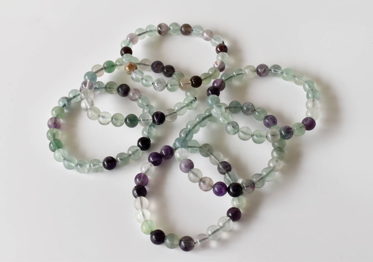 Multi Fluorite Bracelet (Self-Discipline and Clarity)  DestGlow