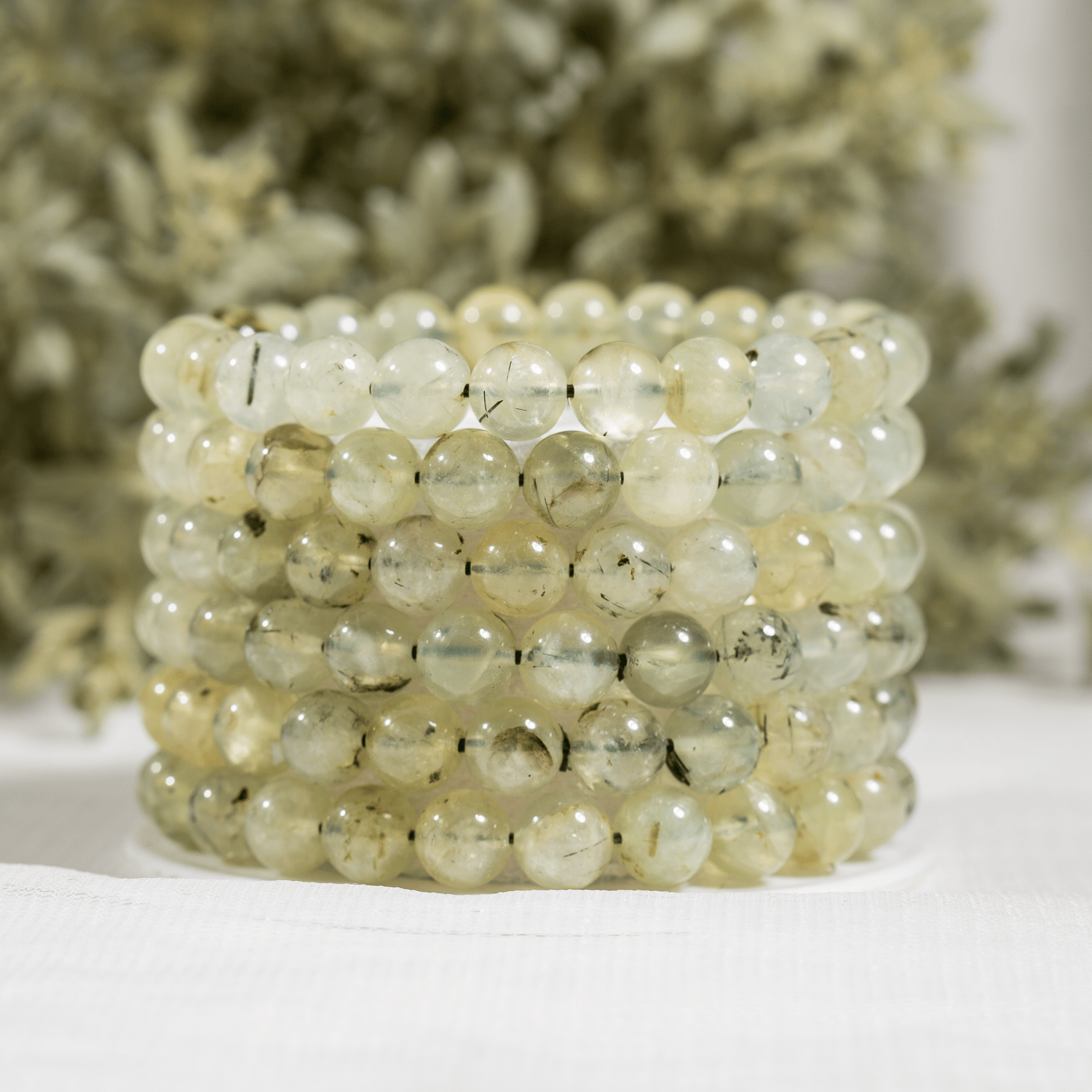 Phrenite Bracelet (Prosperity and Expansion)  DestGlow