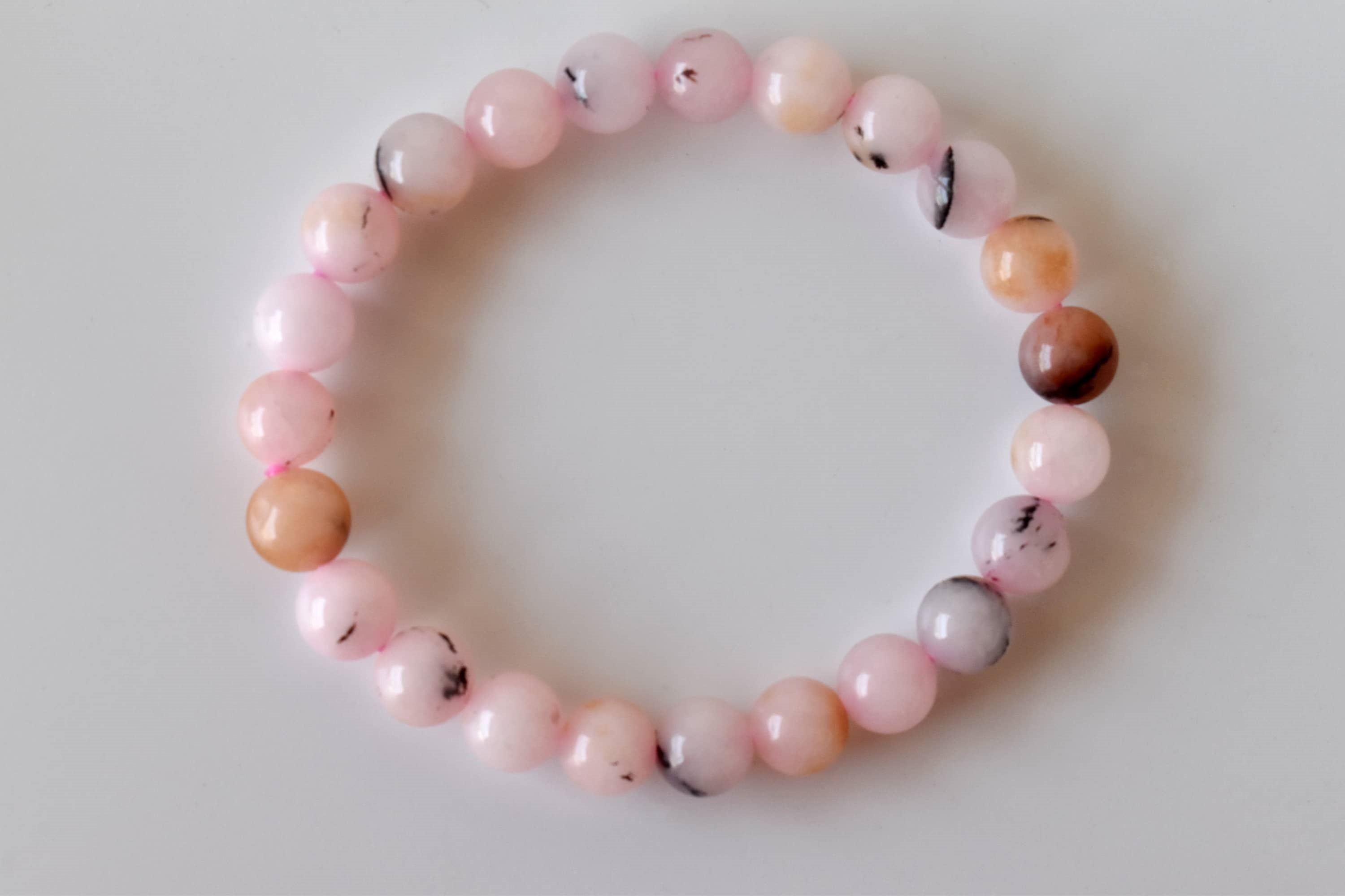 Pink Opal Bracelet (Mastering Fear and Wisdom)  DestGlow