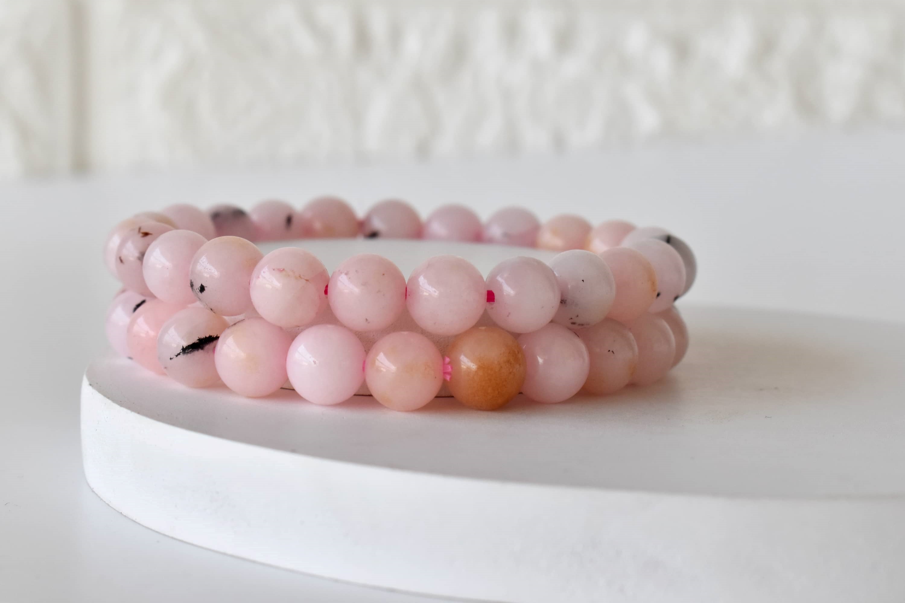 Pink Opal Bracelet (Mastering Fear and Wisdom)  DestGlow