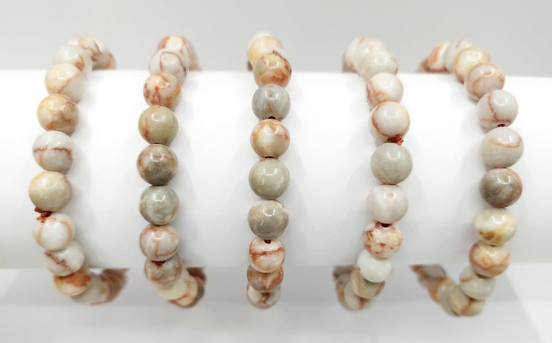 Red Picasso Jasper Bracelet (Inner Clarity and Creative)  DestGlow