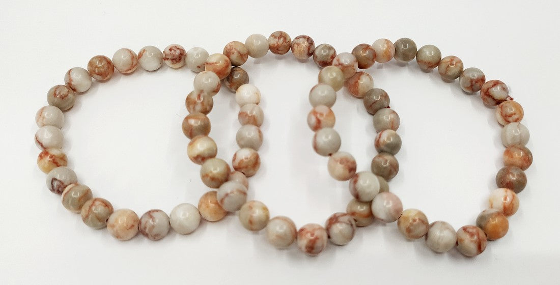 Red Picasso Jasper Bracelet (Inner Clarity and Creative)  DestGlow