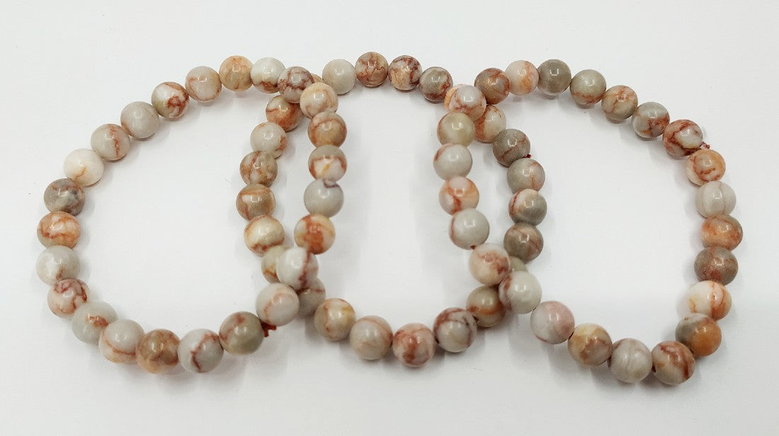 Red Picasso Jasper Bracelet (Inner Clarity and Creative)  DestGlow