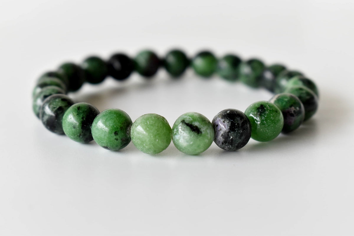 Ruby Zoisite Bracelet (Masculine &amp; Feminine Energies and Harmony ).  DestGlow