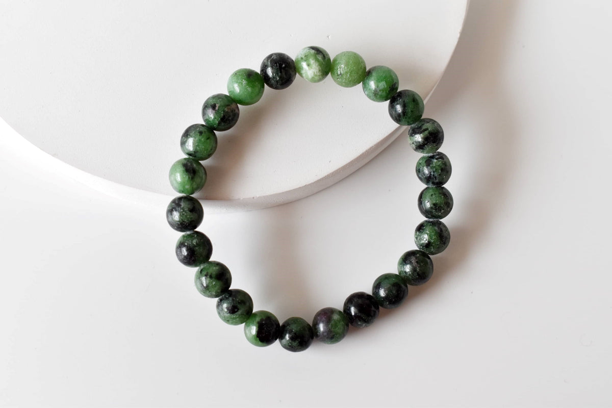 Ruby Zoisite Bracelet (Masculine &amp; Feminine Energies and Harmony ).  DestGlow