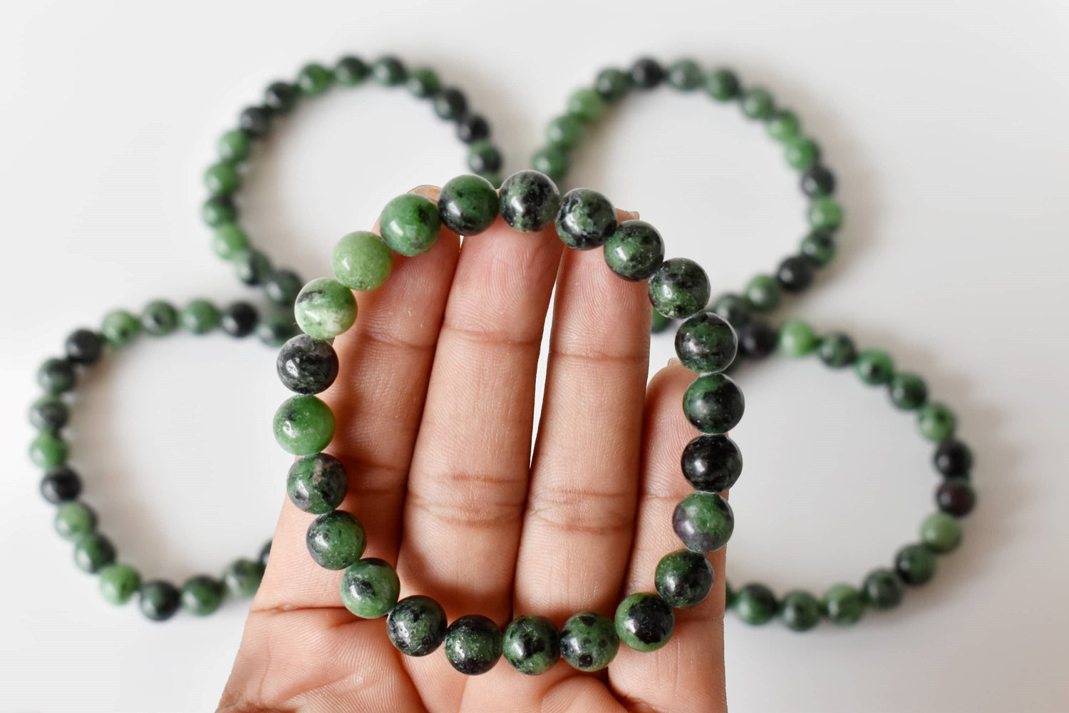 Ruby Zoisite Bracelet (Masculine &amp; Feminine Energies and Harmony ).  DestGlow