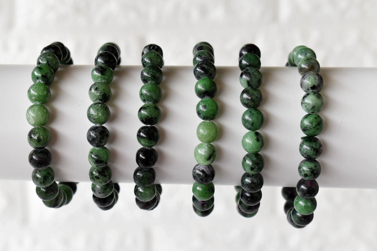 Ruby Zoisite Bracelet (Masculine &amp; Feminine Energies and Harmony ).  DestGlow