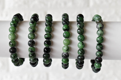 Ruby Zoisite Bracelet (Masculine &amp; Feminine Energies and Harmony ).  DestGlow