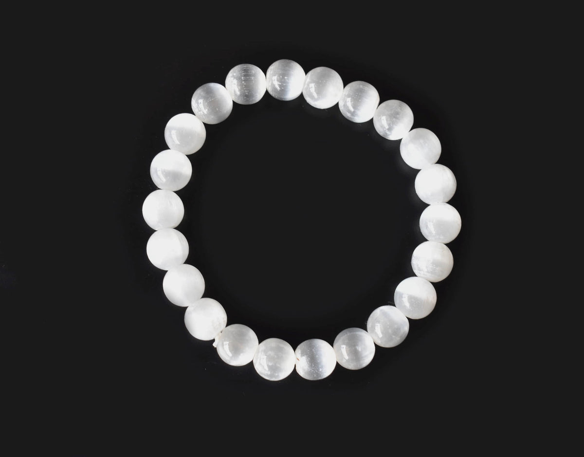 Selenite Bracelet (Aura Cleansing and Connection )  DestGlow