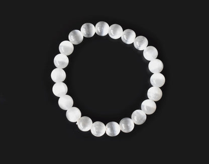 Selenite Bracelet (Aura Cleansing and Connection )  DestGlow