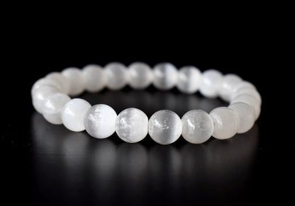 Selenite Bracelet (Aura Cleansing and Connection )  DestGlow